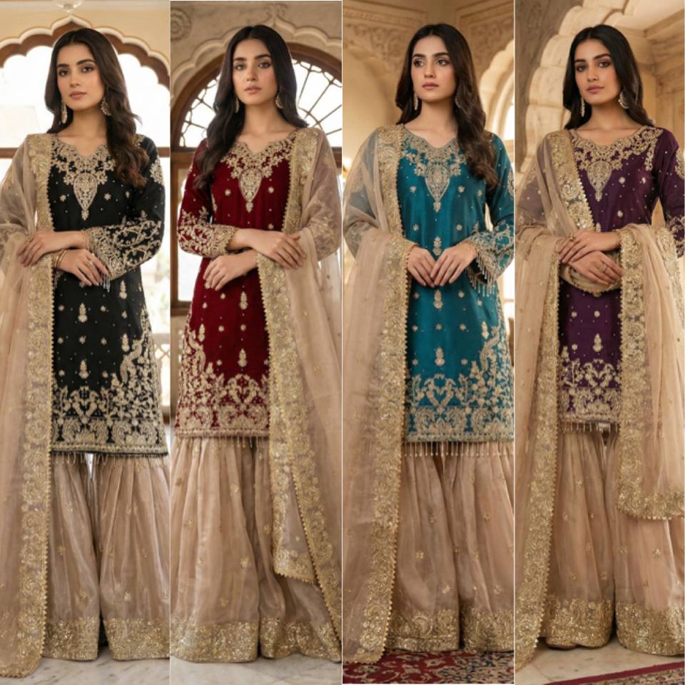 V-neckline with ornate embroidered panel