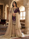 V-neckline with ornate embroidered panel