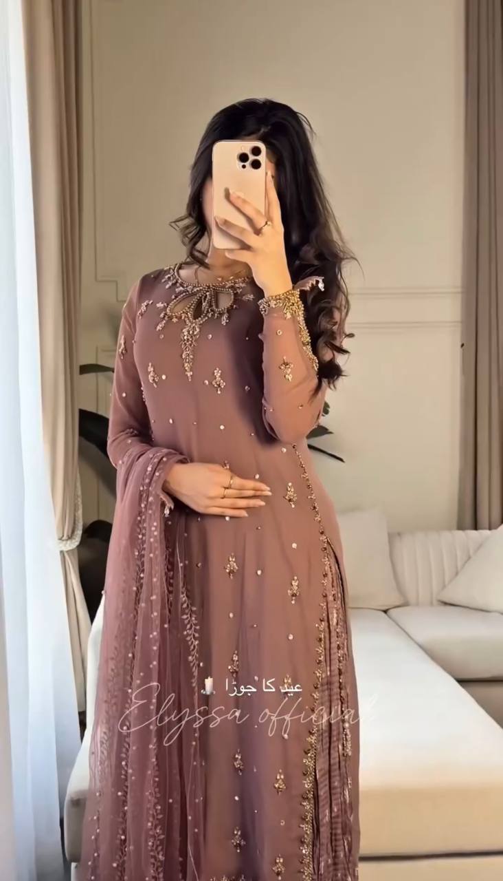 Twinning in Mauve — Mother-Daughter Sharara Set