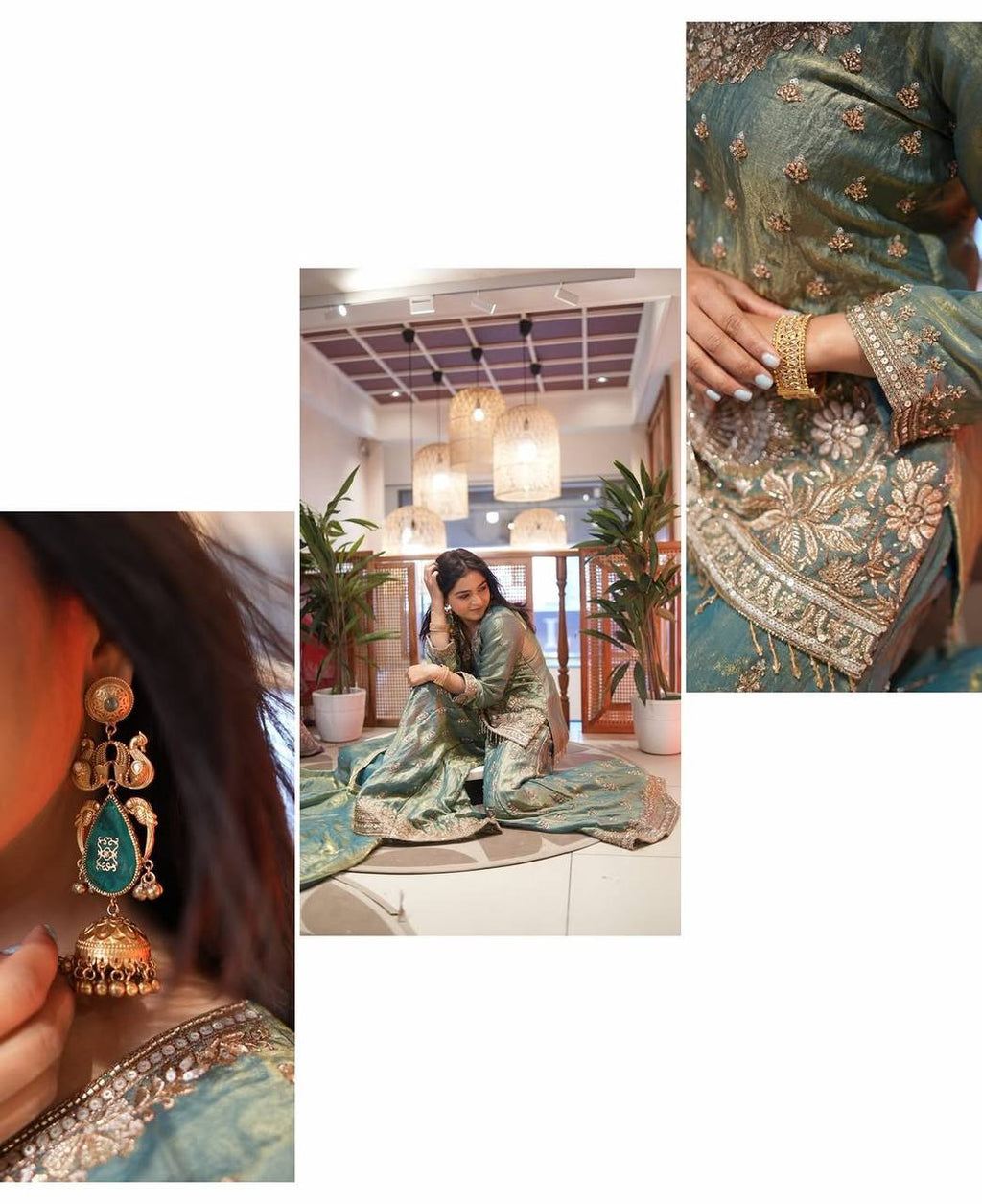 Heavy Embroidery Sequence Work Top-Bottom And Dupatta